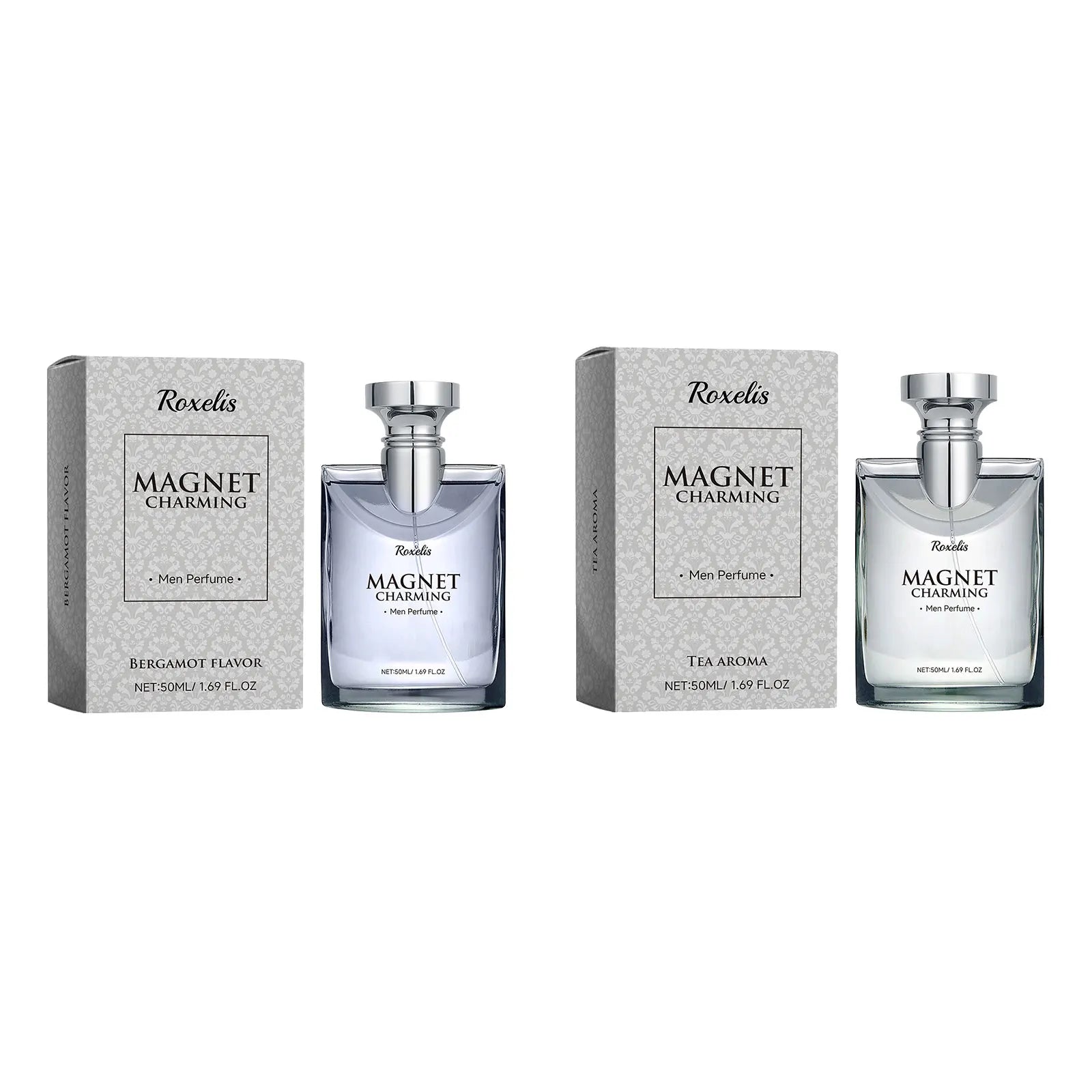 Roxelis 50ml Magnet Charming Men Perfume Tea Scent Bergamot Fragrance Freshing Lasting Glamour Flirting Dating Pheromone Perfume