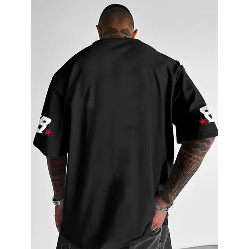 2025 Summer New Men's Sports Shirt Chicago 23 printed Digital Shirt Casual Men's Sports T-shirt