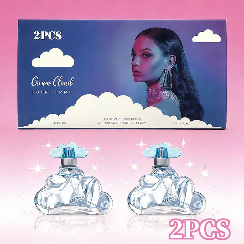Cloud Perfume Floral Fruity Gourmand Notes, Long Lasting Sweet Praline Candy Creamy Musk Aromatic Eau De Parfum For Women 50ML