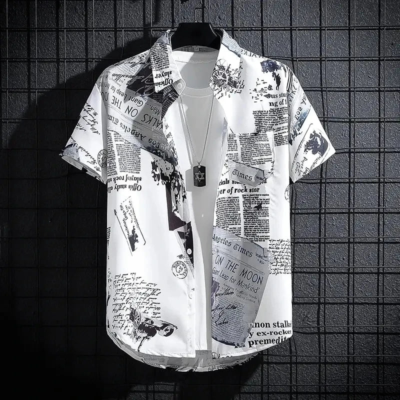 Men's Hawaiian Shirts 3D Print Coconut Palm Graphics Fashion Button Short Sleeve Lapel Streetwear Hawaiian Shirts For Men Summer