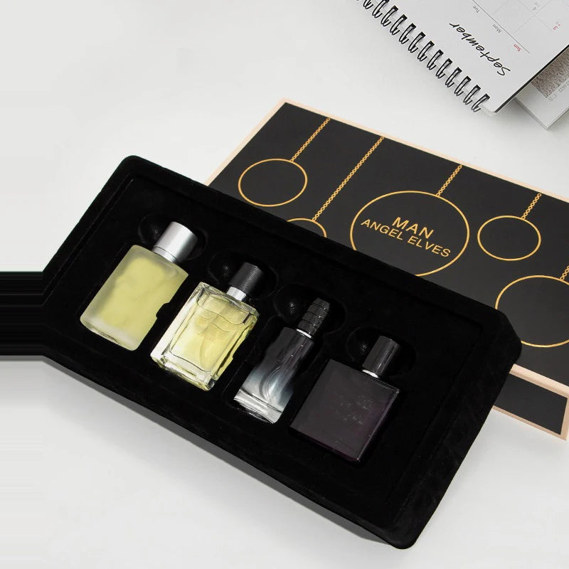 Luxury Brand Perfume Men Cologne Man Parfums Homme 120ml Hombre Perfumes Masculinos Gift Box 4Pcs Set Plant Floral Scent Spray