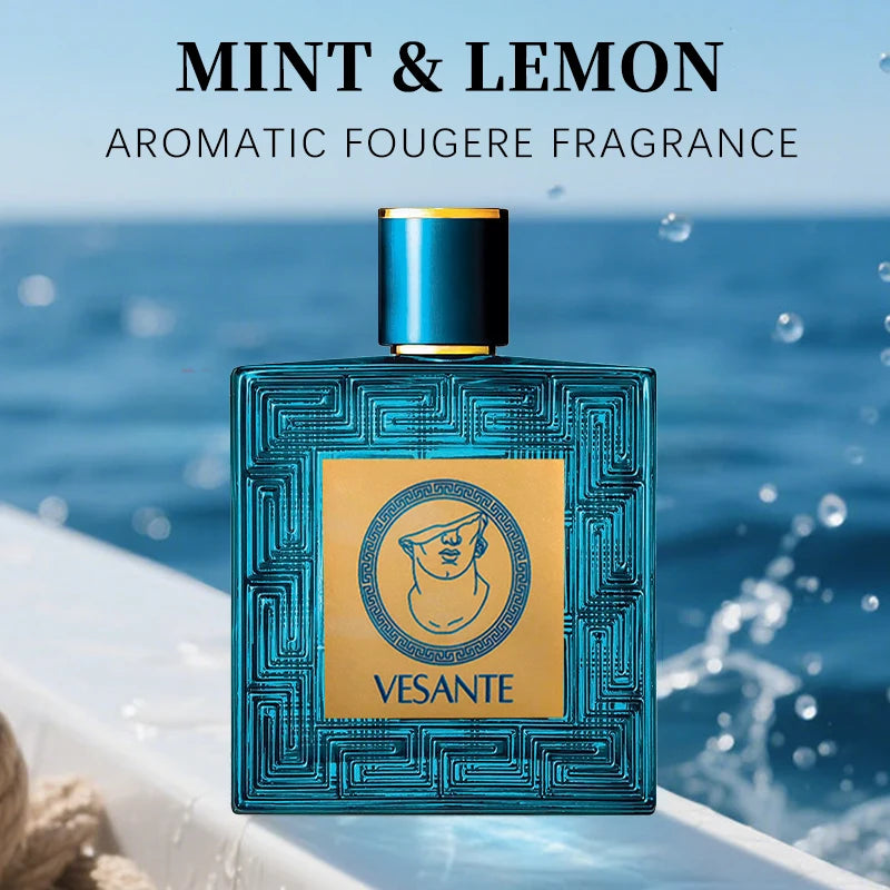 Vintage Heros - 3.4oz Men's Bold Eau De Cologne Concentrated Perfume, Fruity Aromatic Fragrance Notes, An Elegant Choice For Men
