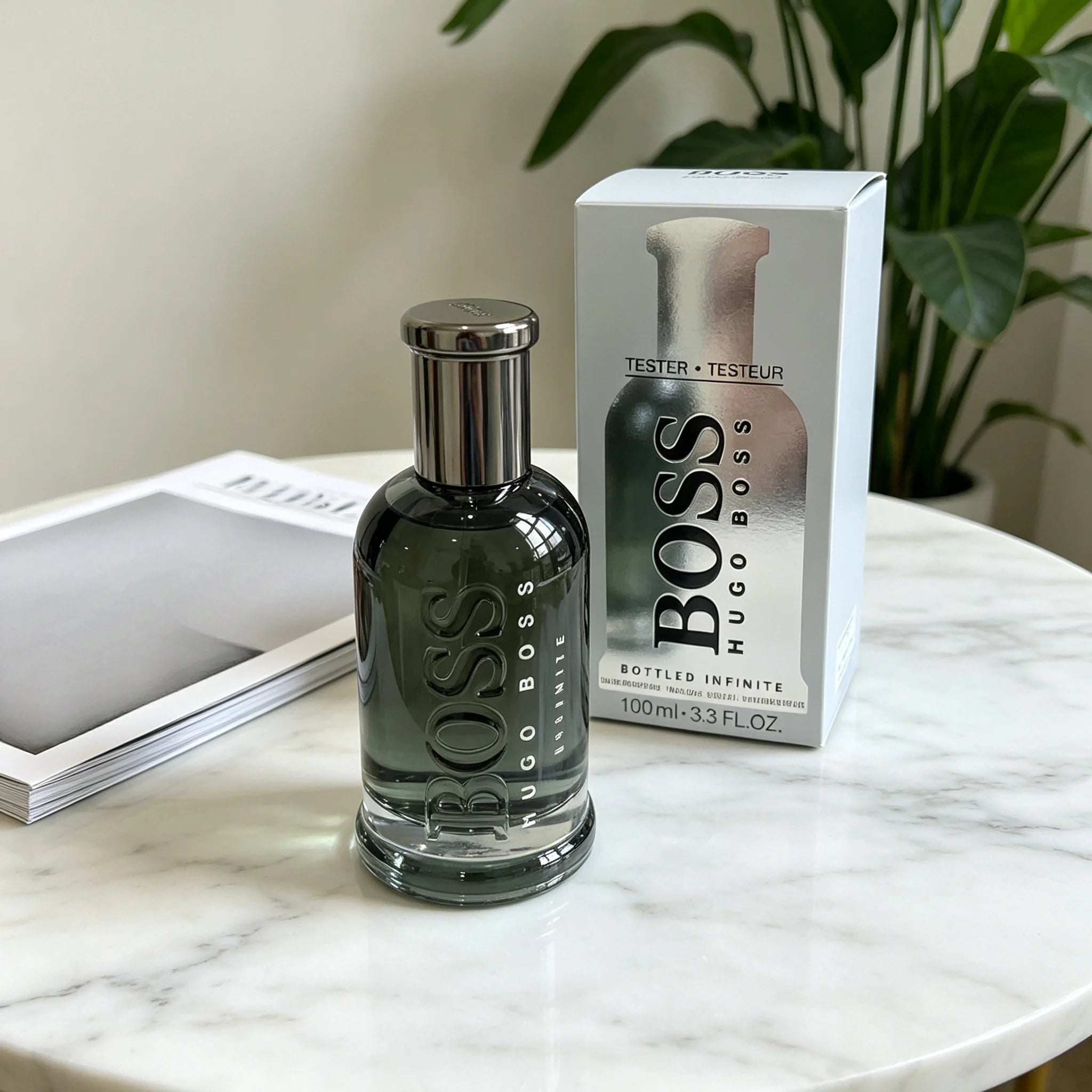 Hugo Boss Bottled Woody Ambery Men's Cologne Long-Lasting Fragrance with Leather Orris Notes Perfect Gift for  Valentine's Day
