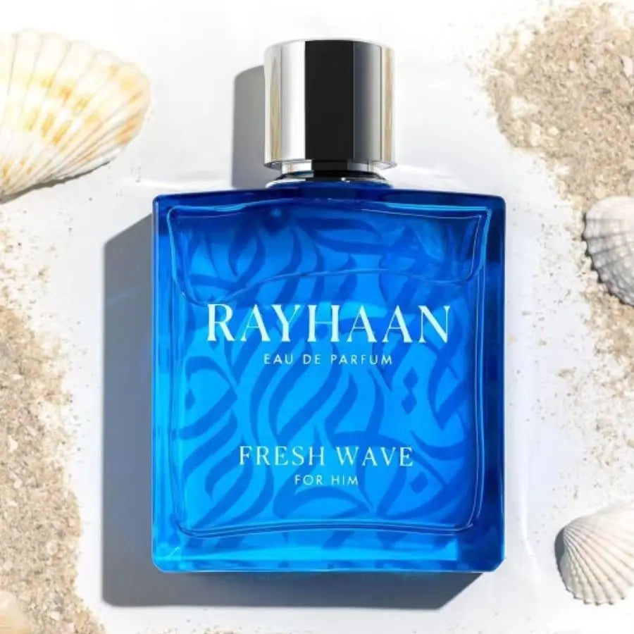 Rayhaan Fresh Wave for Men Eau de Parfum Spray, 3.4 Ounce