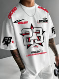 2025 Summer New Men's Sports Shirt Chicago 23 printed Digital Shirt Casual Men's Sports T-shirt