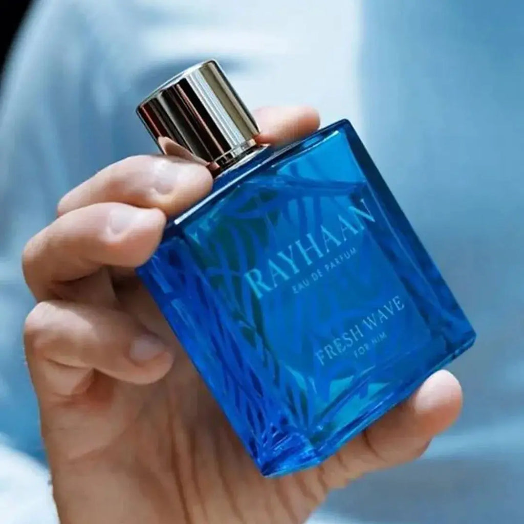 Rayhaan Fresh Wave for Men Eau de Parfum Spray, 3.4 Ounce