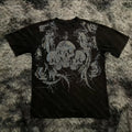Summer Classic Y2K Gothic Style T-shirt Print Oversized T Shirt High Street Shirts Round Neck Cotton Tops Mens Women T Shirt Tee